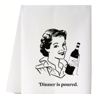 Dinner is Poured Towel