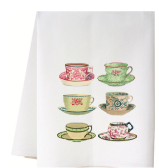 Tea Cups Towel