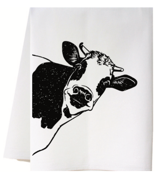 Curious Cow Towel